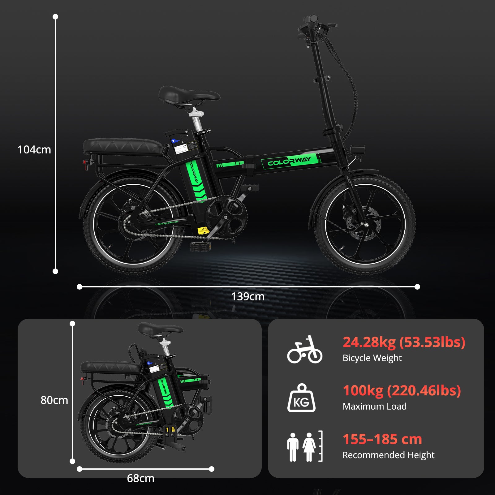 BK5 Folding Ebike – Colorwayebike