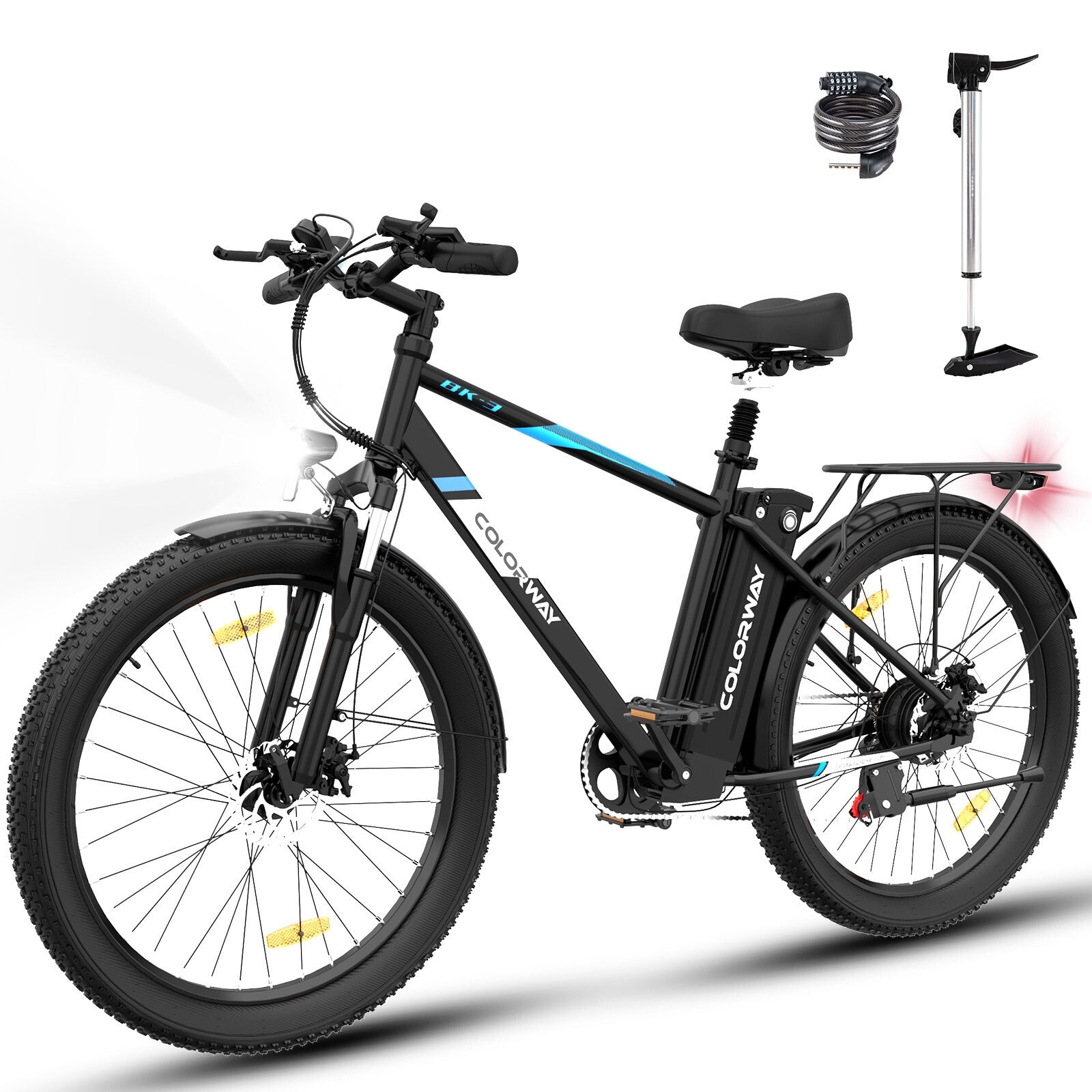 colorway 500w electric bicycles BK3MS Ebike – Colorwayebike